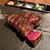 鉄板焼 円居 - 料理写真:A5ランク黒毛和牛大吟醸カットステーキ