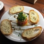 アンジェリーナ ペペロンｂｙアマノヤ - （新作）エビとサーモンとアボガドのタルタル