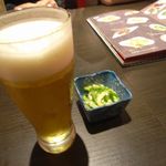 鮮藍坊 - 生ビールとお通し