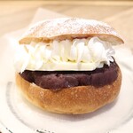 ブラウンサウンドコーヒー - あんバターサンド 生クリーム付き