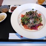 神田 雲林 - 蒸し鶏とサラダ野菜のバンバンジー冷やし麺