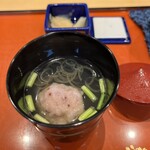 鮨 花美 - イカ団子のお吸い物