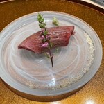 銀座 ちかみつ - 岩手県産和牛のヒレ肉寿司