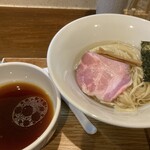 Ramen Suzumushi - 昆布水つけ麺（地鶏）です☆　2024-0506訪問