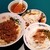 本郷苑 - 料理写真:まぜそば＋鶏肉飯＋皿ワンタン＋スープセット
