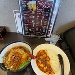 中華料理 佰吉 - 台湾ラーメン麻婆飯セット800円