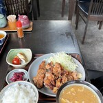 アサヒ食堂 - 唐揚げ定食900円