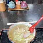 アサヒ食堂 - 碧南発祥の白醤油を使用したあんかけうどん600円