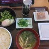 Sukiyajiyuunanagounumataten - ミニ納豆まぜのっけ朝食330円(2024.4.28)