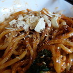 自家製麺　ほうきぼし - 更ににんにくチップスと花山椒をプラス