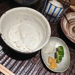 ぬま田 - 白米　香の物