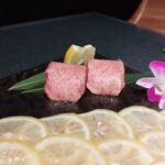 名古屋焼肉きらく - スーパーネギタン塩と上タン