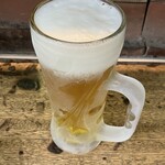 大倉山もつ肉店 - 生ビール（中）