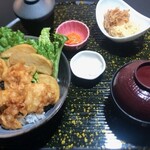 Oyama Herb Chicken Ten-don (tempura rice bowl)