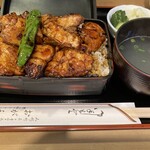 Ogawa - 焼鳥重，肉増しご飯大盛り
