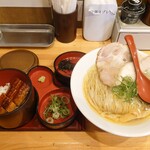 自家製麺 竜葵 - ランチセット(塩そば、ひつまぶ()　1200円