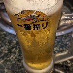 あみやき亭 - 生ビール中