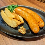 Fresh yongen pork sausage with garlic potatoes