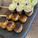 はかた野菜巻き串 こだわり酎ハイ きばくもん - 