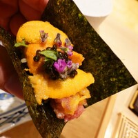 奥 - 大間のマグロに雲丹とキャビア