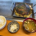 いしや - 肉玉お好み焼きランチ 950円