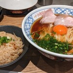 鶏soba 座銀 - 初 鶏soba清湯 +ランチセット