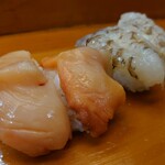 大和田鮨 - 赤貝と海老♪