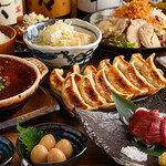 肉汁餃子のダンダダン - 松コース　集合写真　アップ