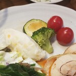 キッチン ブルー グローブ - 備え付け野菜は。いつも最後となる