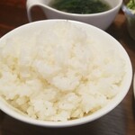 キッチン ブルー グローブ - ご飯大盛りのアップ