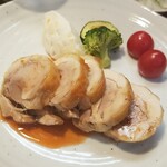 キッチン ブルー グローブ - 反対側から、気持ち小振りなガランティーヌ