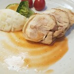 キッチン ブルー グローブ - ソースと肉汁で気持ち増えました