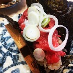Kaisashimi Semmon Tenshirahara - 本物トロねぎ手巻き寿司