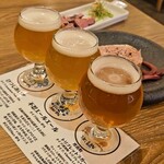Shinobazuburuwari Hitsuji Aisu - クラフトビール3種飲み比べ