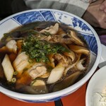 山宝 - 香り豚の肉汁うどんセット1500円