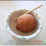 花彩 - 試食の蕎麦ドーナツ