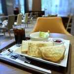 カフェ ド クリエ - 「ハムタマゴモーニング（630円:税込：カード可）」