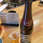 もりもと - キリンクラッシックラガービール・大瓶(825円)