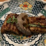 いおり - ◉ 鰻と蓮根の木の芽焼き