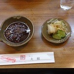 天ぷら 大樹 - 大根卸ししりのつゆ＆漬物