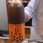 天ぷら 大樹 - ブレンドするごま油です