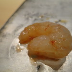 鮨 大河原 - 甘海老酒盗和え