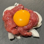 Ramusutwurixihatotsuzenni - ラムフィレ肉のユッケ