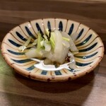 米家 - イカエンペラとセロリの土佐酢塩昆布和え