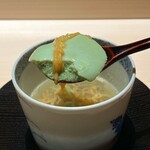 くるますし - ・瀬戸内海産 このことサザエのすり流し茶碗蒸し