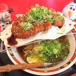 あおば政麟 - どぶ漬けとんかつラーメン　980円