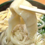 関西風手打うどん いらっしゃい - 遊び心でワザとこのような部分も