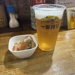 三代目 えびすや - ビールと付き出し
