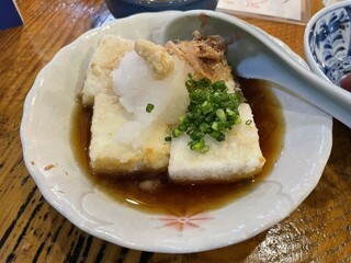 Manten Sakaba - 揚げ出し豆腐　※満天酒場定番。美味い。