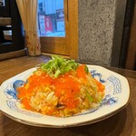 Seafood and flying fish roe fried rice